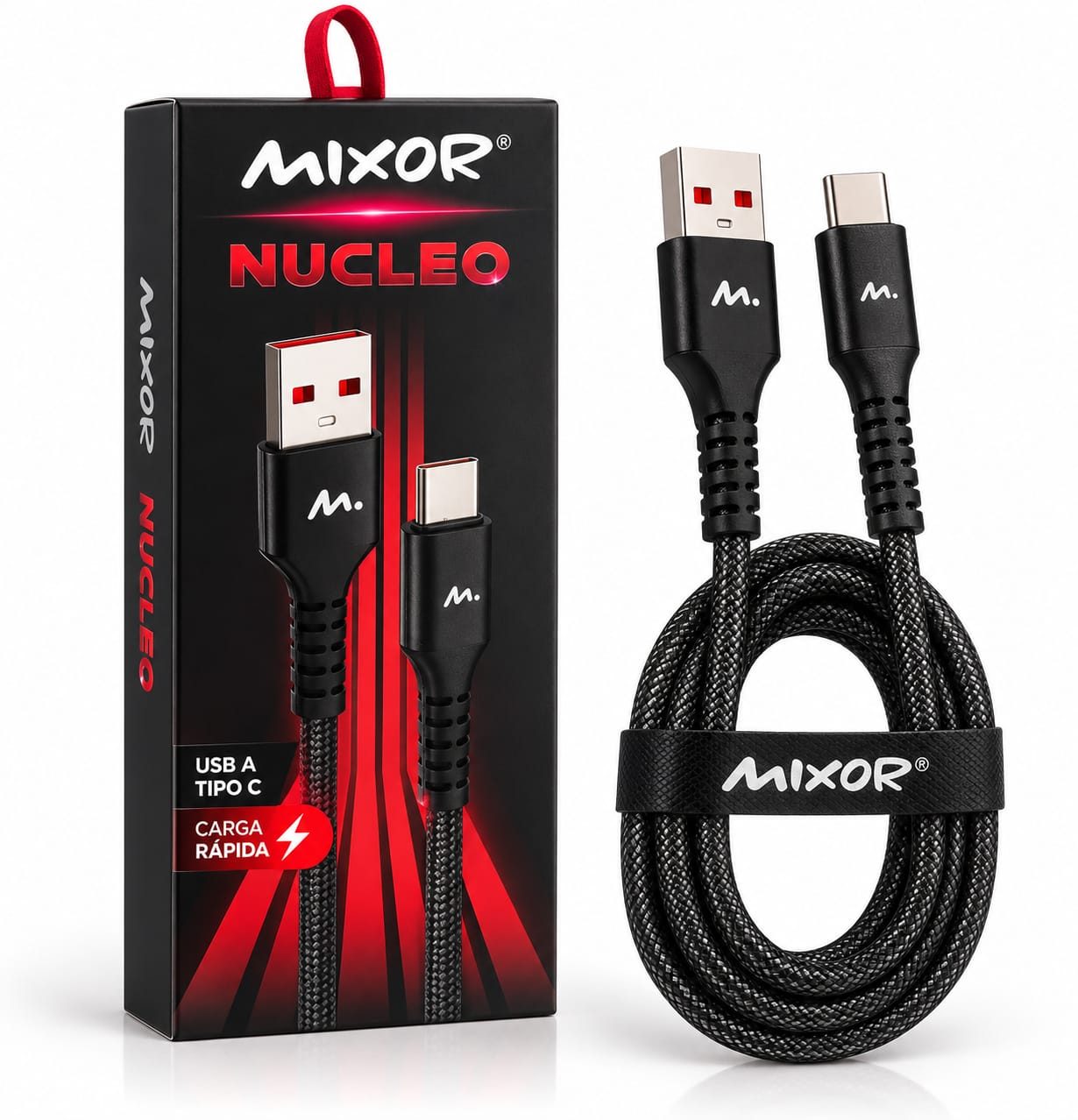 CABLE MIXOR NUCLEO USB-C CARGA RAPIDA
