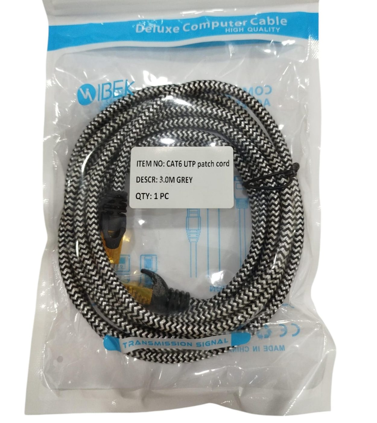CABLE DE RED CATEGORIA 6 3MT MALLADO